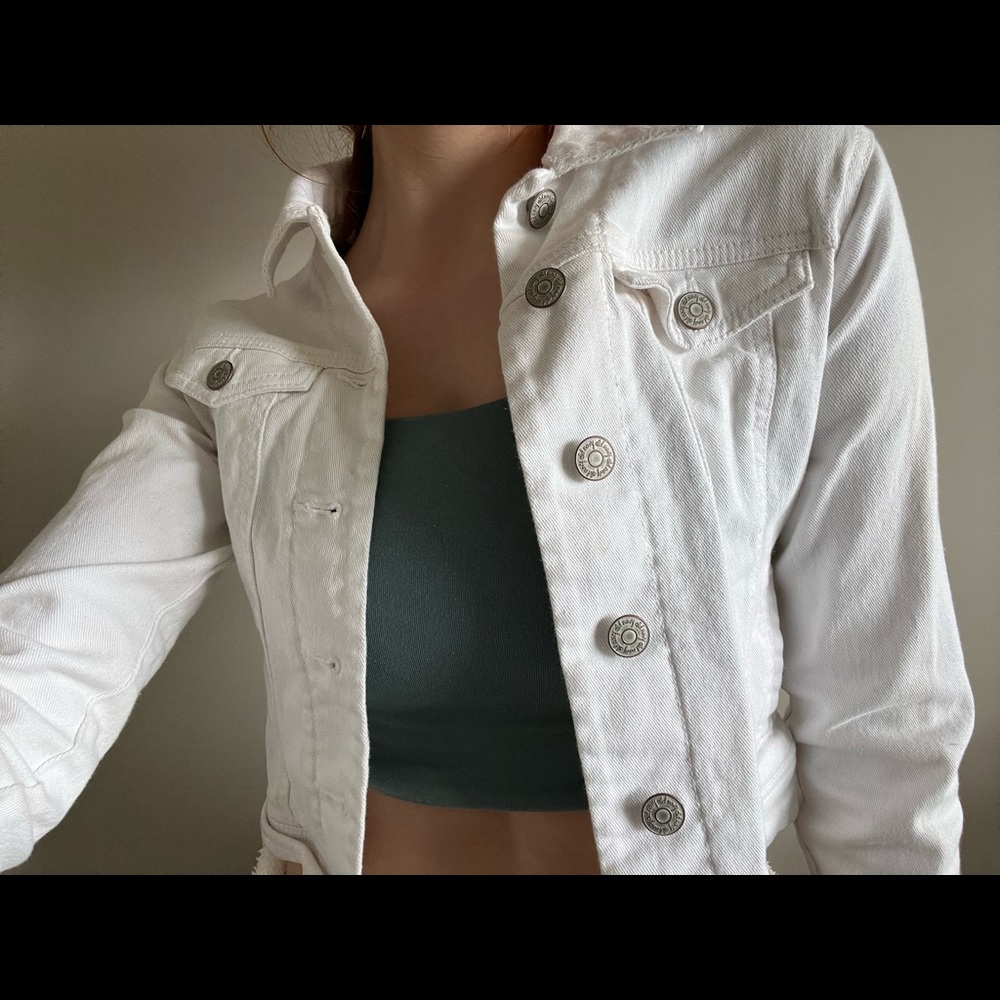 White Jean jacket